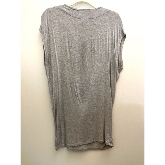 Michael Kors Gray Sleeveless Tee With Chain Necklace Embellishment M - Picture 2 of 9